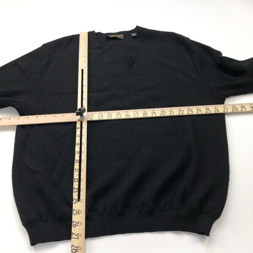 Peru Unlimited Baby Alpaca Wool Large Black Pullover V-Neck Sweater PLS READ - Picture 4 of 12