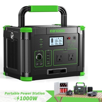 1000W Power Station Portable 999Wh Generator for Solar Outdoor Trips Camping NEW