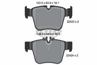 Textar Bremsbelagsatz Scheibenbremse Q+ 2242301 FüR Klasse Mercedes GLC C253 200