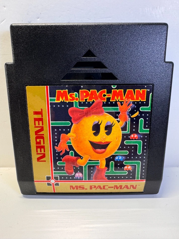 Ms. Pac-Man (Tengen) (Nintendo NES, 1990) Authentic NEAR MINT 9/10 Tested - Image 2 of 4