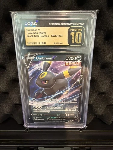 Pokémon Umbreon V Promo Holo CGC 10 GEM MINT SWSH203 Sword & Shield 2022