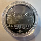New ListingGAIRSOPPA Shipwreck 1941 World War II 1oz 999 FINE Silver round C3967