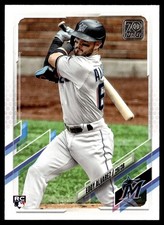 2021 Topps Eddy Alvarez Rookie Miami Marlins #326