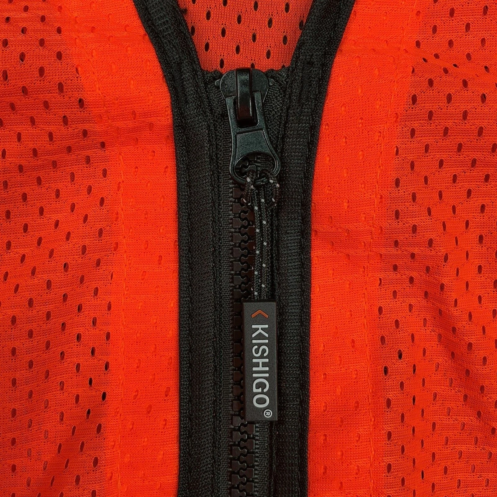 Kishigo 1514 Black Series Heavy Duty Safety Vest Unisex 2X Orange Reflective NWT - product detail image 4