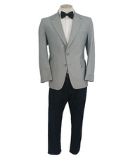 RARE VTG 50s Alberto Fellini Ticket Pocket Jacket 42R Double Vent Rockabilly MCM