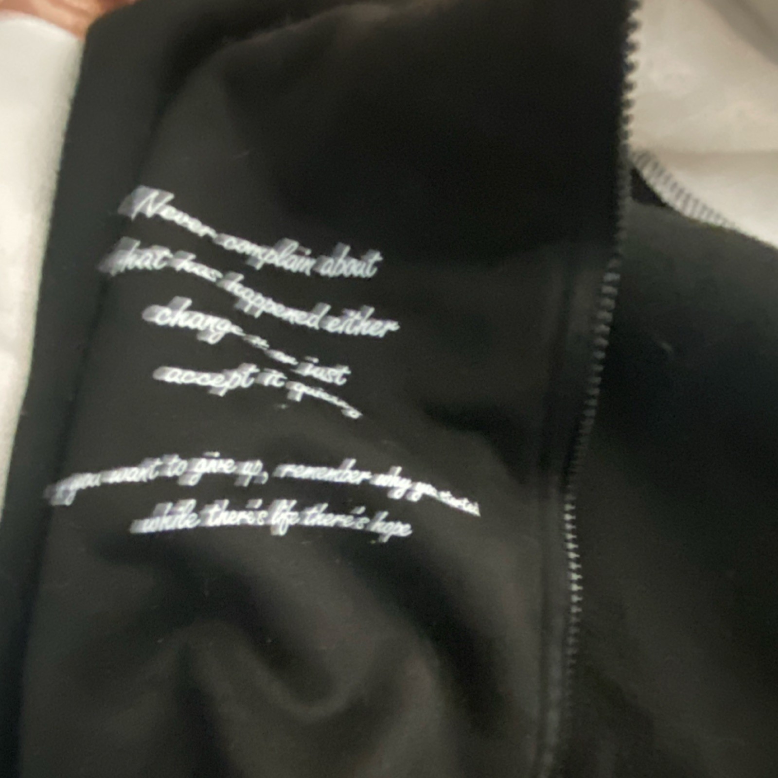 Manfinity Varsity Jacket Zip Embroidered Logo Bla… - image 5