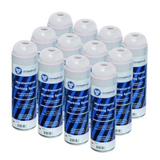 Marker Spray Bright White 12' Pack with Specialty Spray Head, Fast
