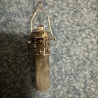 Vintage Rock Quartz Star Sapphire Sterling Pendant With Compartment — photo 2