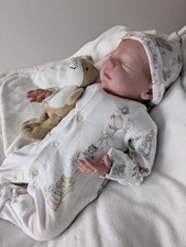 Very Realistic Reborn Baby Boy Steven Asleep Doll With Beautiful Clothes Bundle