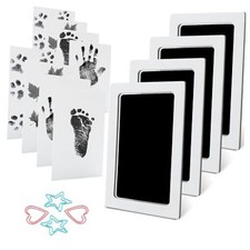 MengNi Baby Footprint Kit Hand Footprint Kit Dog Paw Small Pack of 4 Black