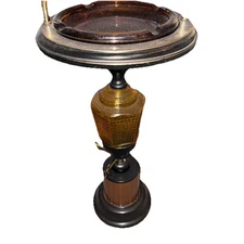 Smoke Stand-VTG- Amber Color-N,S,E,W-with Ash Tray