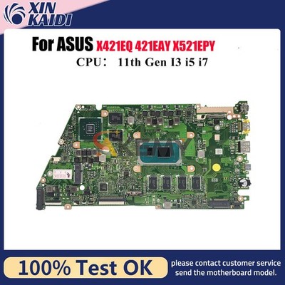 X421EQY Motherboard For ASUS K433E S433E X421EQ V433E R421E Mainboard W/CPU