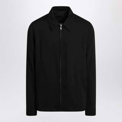 RICK OWENS Black Wool Zip-Up Shirt Jacket New & Authentic