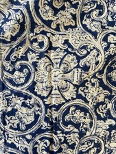 NEW RALPH LAUREN Blue French Country Garden Scroll Floral Standard Pillow Sham
