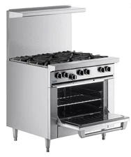 Garland G36-6R Natural Gas 6 Burner 36" Range with Standard Oven