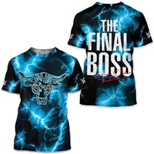 2025 summer The Rock ProSphere The Final Boss T-shirt 3D printed men's T-shirt