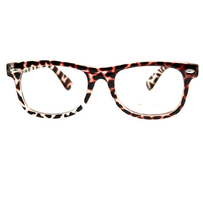Zenni Eyeglasses Frames Cheetah Print Full rim Black H19694