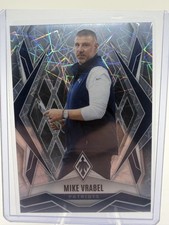 2025 Panini Phoenix Mike Vrabel Silver Lazer Parallel Patriots Card #37