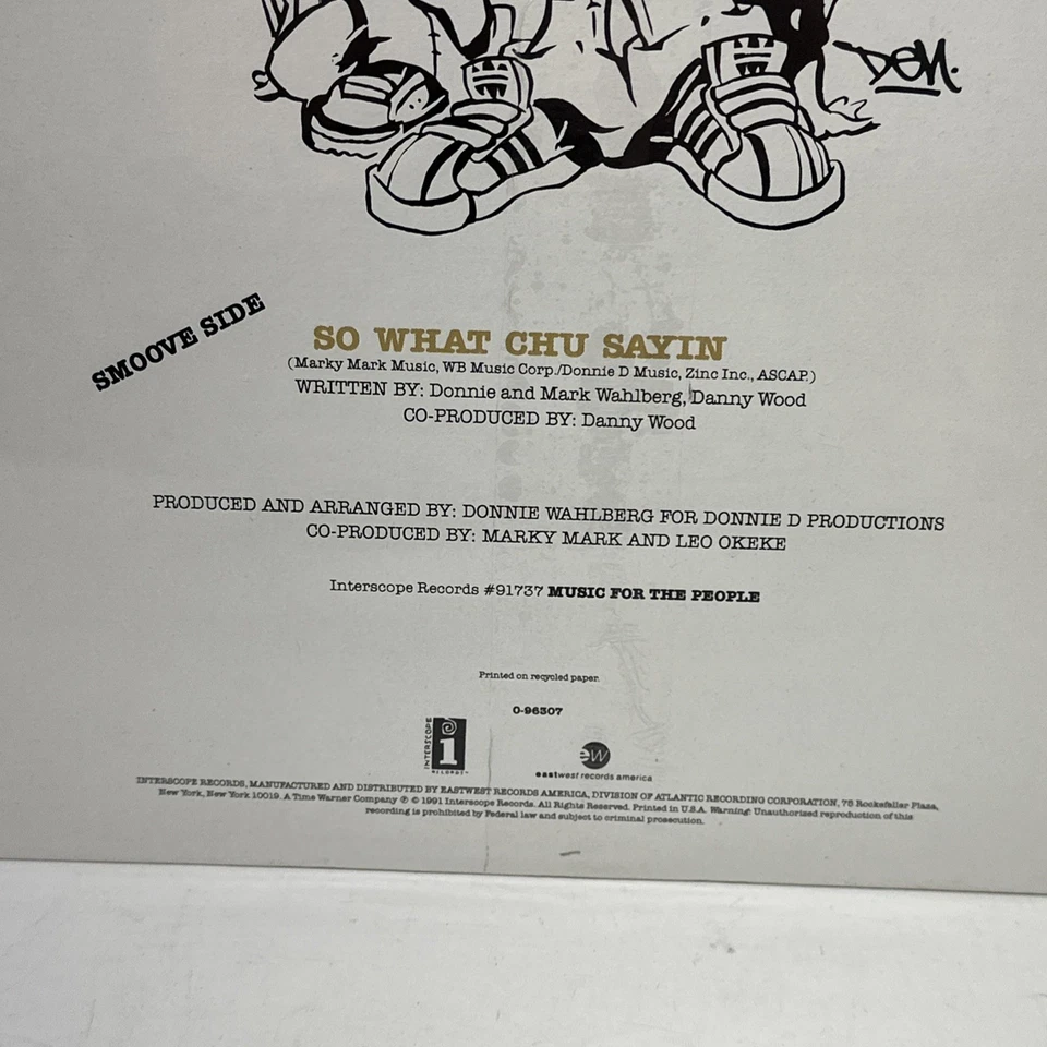 Marky Mark & the Funky Bunch -Good Vibrations -1991 12" Single Mix - NEW SEALED - Image 3 of 3