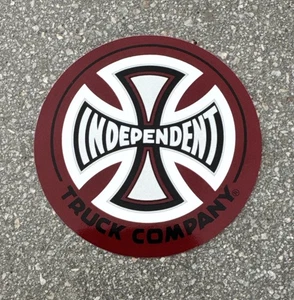 Independent Trucks Foil Cross 3”  Skateboard Sticker Black Red Dead Stock New