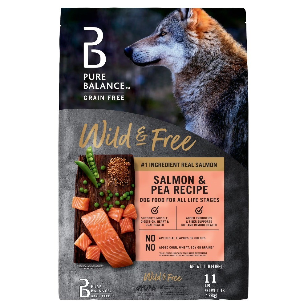 Wild & Free Grain-Free Salmon & Pea Recipe Dry Dog Food, 11 