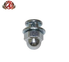 ALTA Bicycle 6mm Brake Anchor Bolt Washer Nut Set – M5 Steel, Chrome Finish,