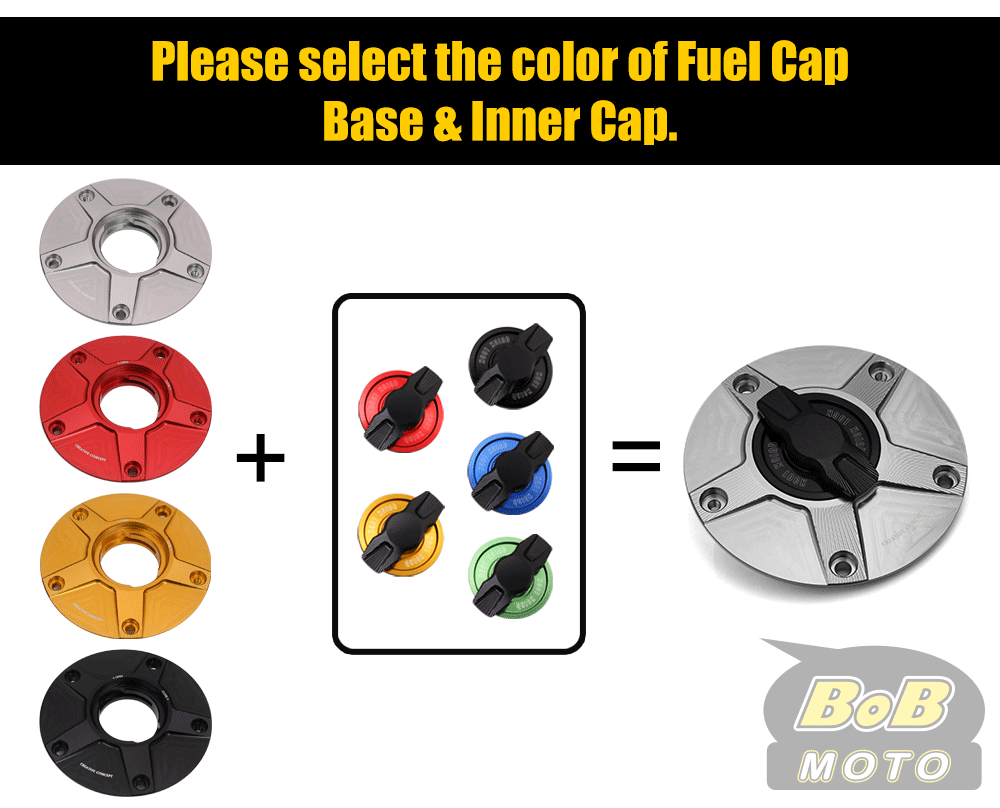 CNC FCR Keyless Fuel Tank Gas Cap For GSX-R1000R ABS GSX-R600 GSXR750 GSX1250 FA image