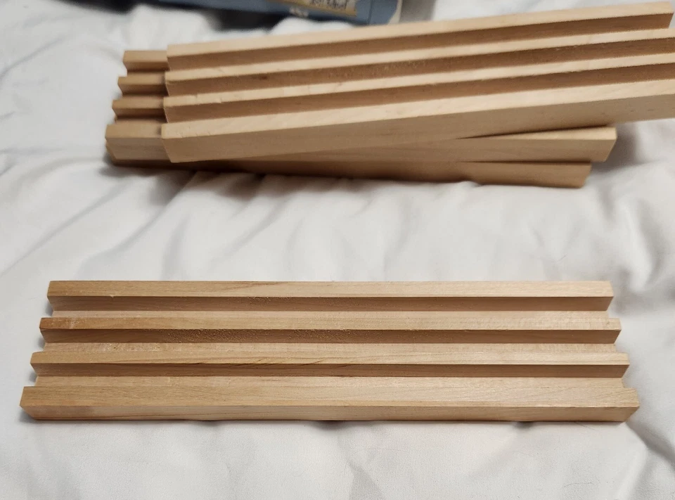 Estantes de dominó de madera, juego de 4 bandejas para tren mexicano y otros juegos de dominó edades 6+ Foto 3 de 4