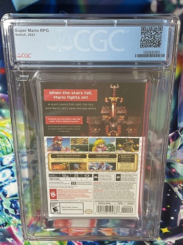 NUEVO 2023 Switch SUPER MARIO Bros RPG 1ª impresión clasificación CGC 10 sello plegable en Y A++ - Imagen 4 de 4