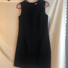 Alfred Sung Black Tweed Shift Dress Size 4