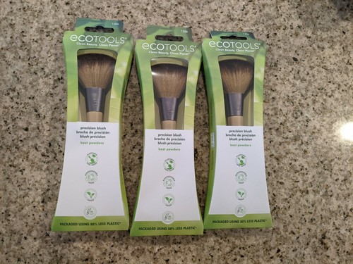 Lot Of 3 EcoTools Precision Blush Brush Precise Color Application Soft - Picture 1 of 7