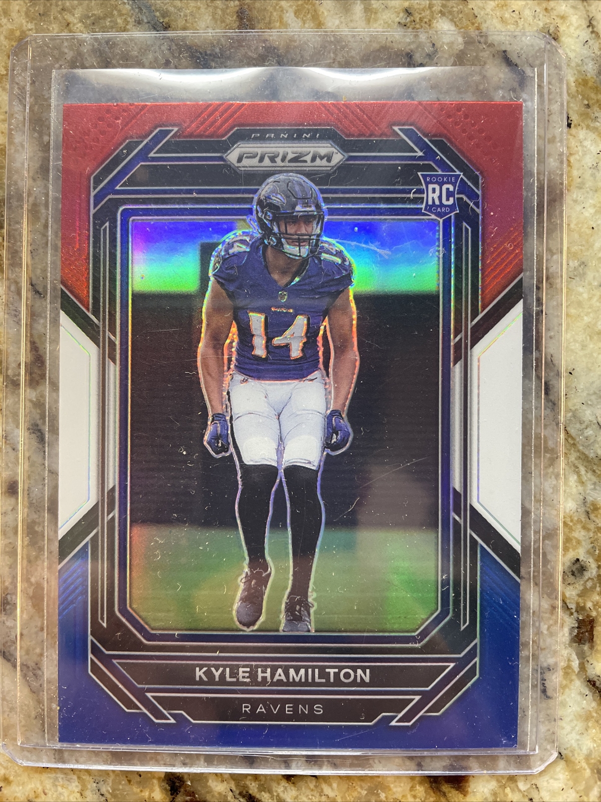 Kyle Hamilton Panini Prizm #342 Red/White/Blue