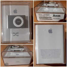 New Sealed Apple iPod Shuffle 2nd Gen A1204 Silver 1GB Bundle