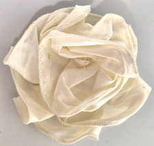 Vintage Summer Flower Handmade Hair Clip Large White Hair Flower Taffeta