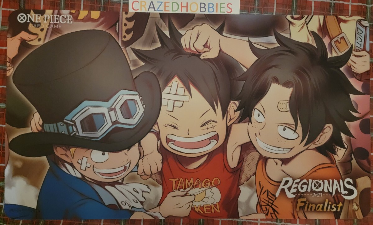ONE PIECE プレイマット REGIONALS Finalist 三兄弟 One Piece Card Game 2023 Regional Championship Finalist