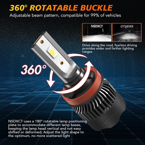 For Dodge RAM 1500 2500 3500 2009 2010 2011 2012 LED Headlight Fog Light Bulbs - Bild 9 von 26