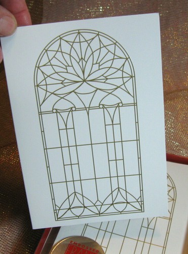 FRANK LLOYD WRIGHT HOLIDAY CARDS Roberts House Windows NOS 12 Cards/Env Boxed - Picture 2 of 7