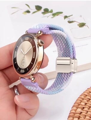 18mm Braided Magnetic Strap For huawei watch GT 5 4 41mm Sport bracelet Watch