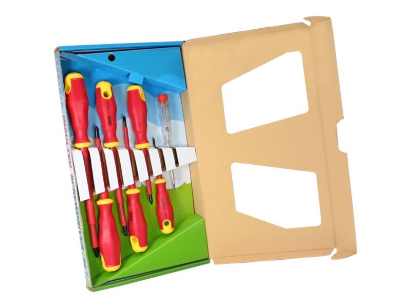 InLine Screwdriver set 7 pieces insulated in case insulated in case 43007C