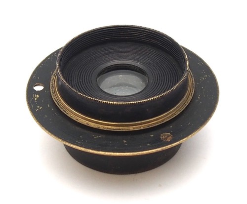 Ross London No.3 5 Inch F9 Symmetrical Brass Lens with Waterhouse Stops - Picture 3 of 5