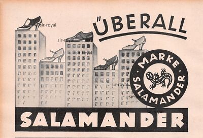 Salamander Schuhe - 1928 - Historische Werbung - Reklame ~21x14cm