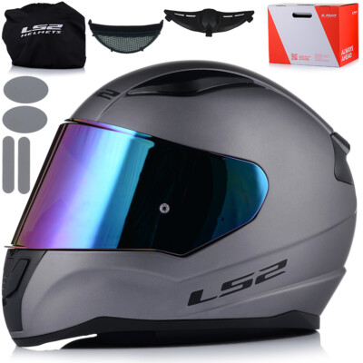 Motorradhelm LS2 FF353 RAPID II SOLID + 2 Visiere Integralhelm Helm XS - XXXL