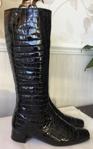 gabor black patent boots