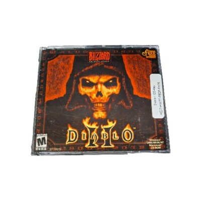 Diablo II 2 Video Game PC/MAC Windows 2000/98/95/NT CD-ROM Blizzard 3 Clean Disc
