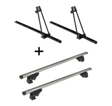 2 Fahrradträger ORION+Dachträger LION1 für für VW Polo IV 9N3 Cross 5Tür 06-08