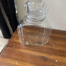 Apothecary 9.5” Art Deco Skyscraper Canister  Jar Candy Nuts Store Pharma