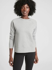NWT Athleta 24/7 Crew Sweatshirt Grey Heather SIZE XL  486726 N0916