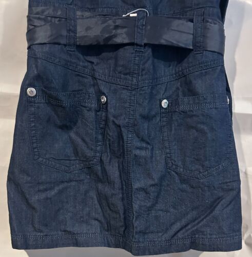 Guess Kids Girls Size L (14) Denim Dress with Ribbon Belt and Rhinestones - Picture 6 of 8