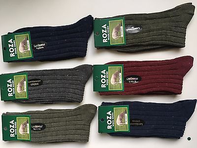 *6 Pairs Ladies Women Wool Boot Socks High Quality Long Socks UK size 4-7  WRQC