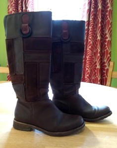 en Uni et cuir foncé Royaume daim femmes 4 taille Timberland W marron pour Bottes Hiver 6 CTW1Aqt